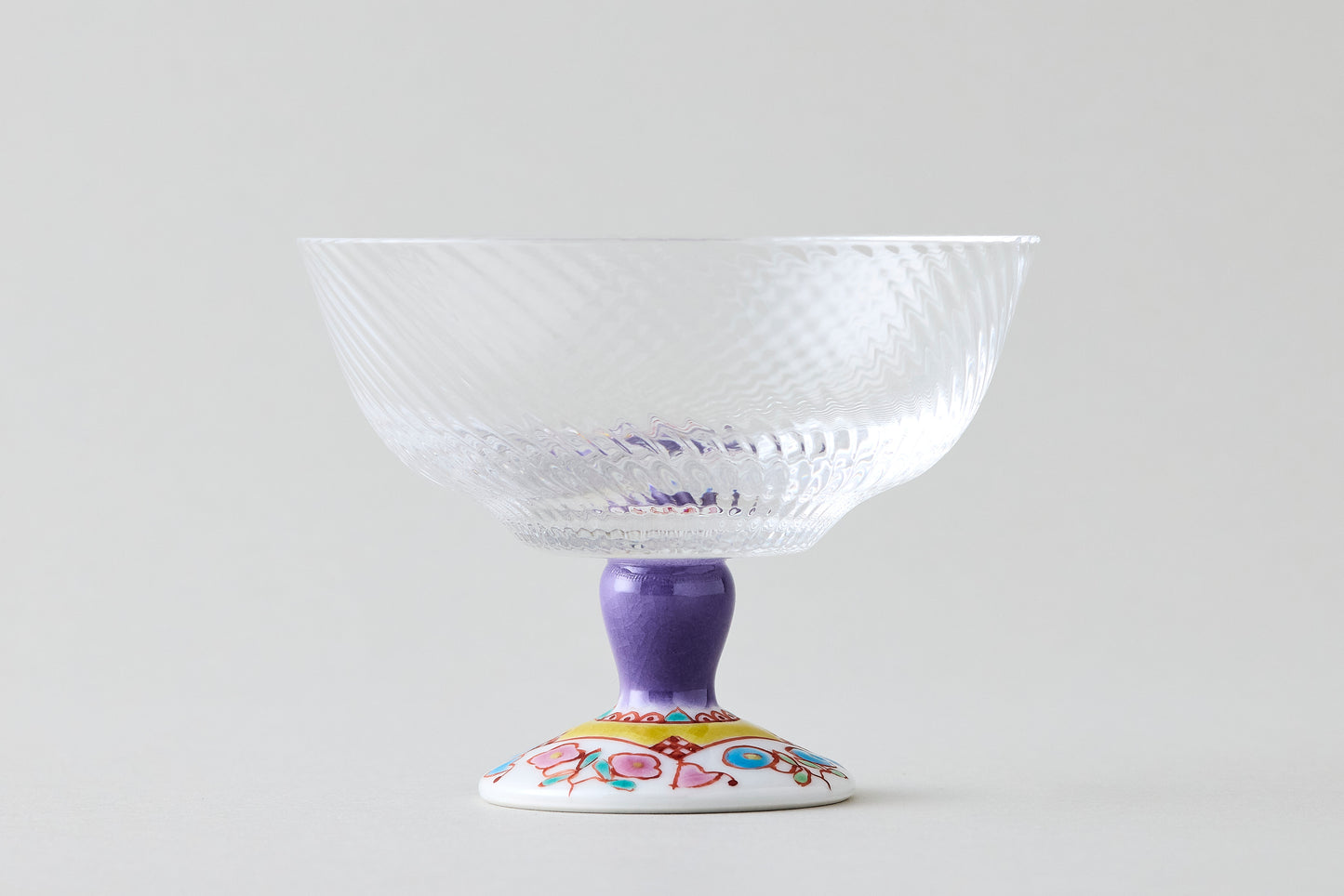 Dessert Glass Small (Diagonal Cut)- Flower House