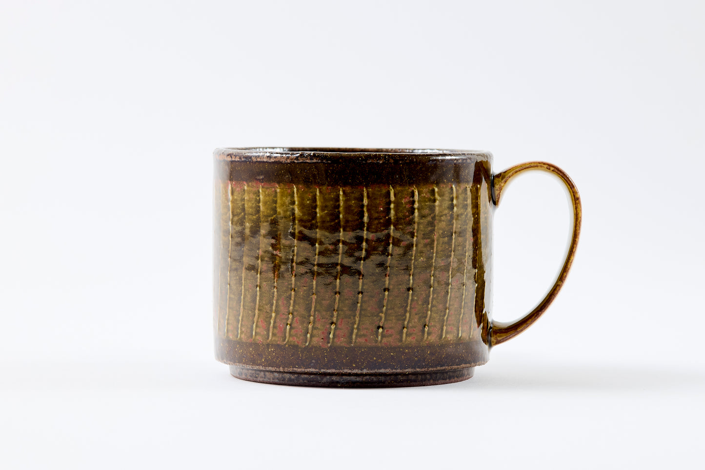 FD Amber Glaze Brush Stroke Mug Hasami Porcelain