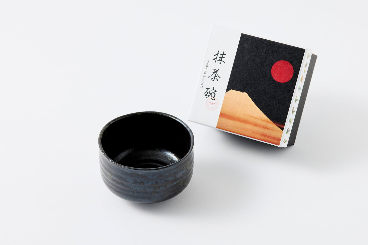 FD Black Glaze Matcha Bowl Nodate Hasami Porcelain