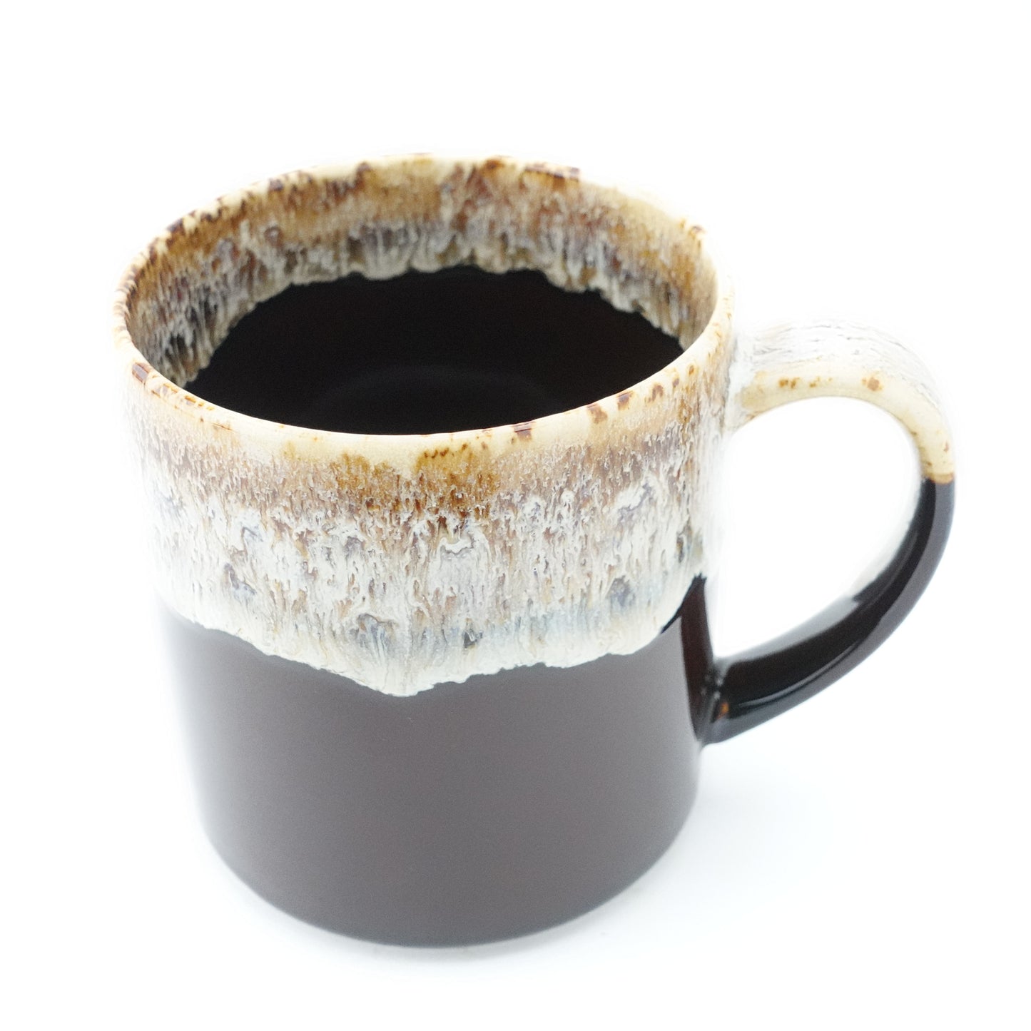 FD Brown Karatsu Drip Tall Mug Hasami Porcelain