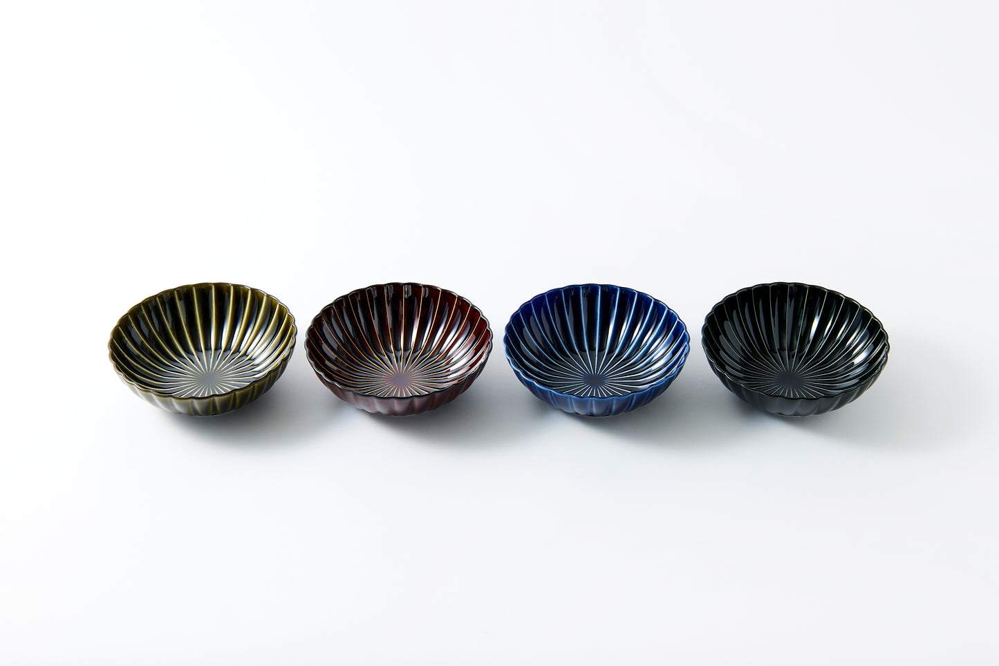 Deep Round Bowl Rikyu Green Large