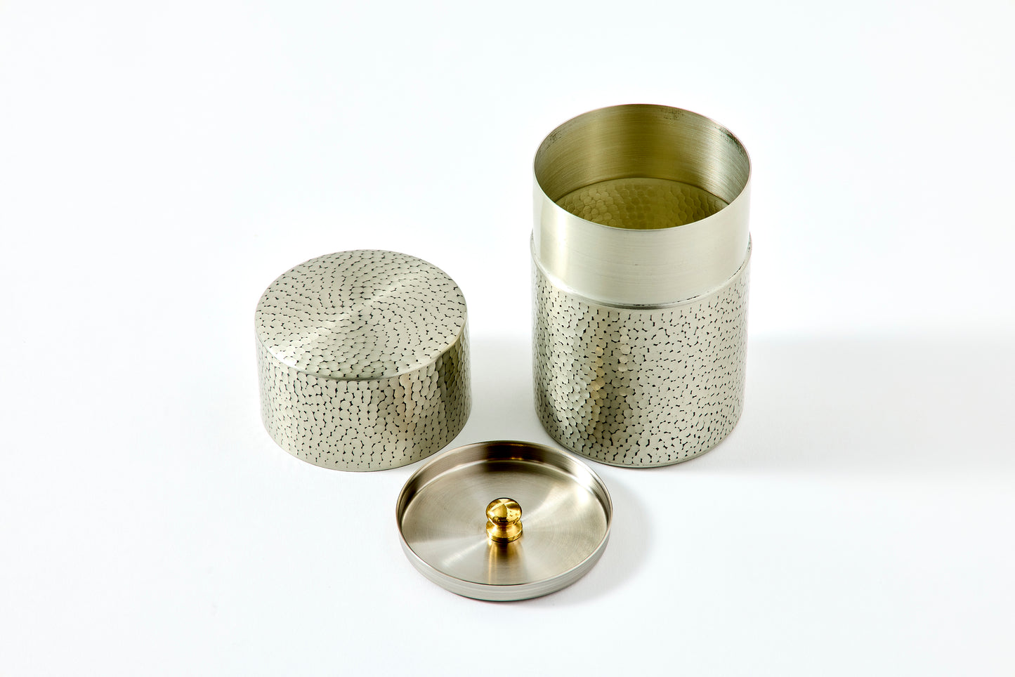 Hammered Pure Copper Tea Canister – Medium (150g)
