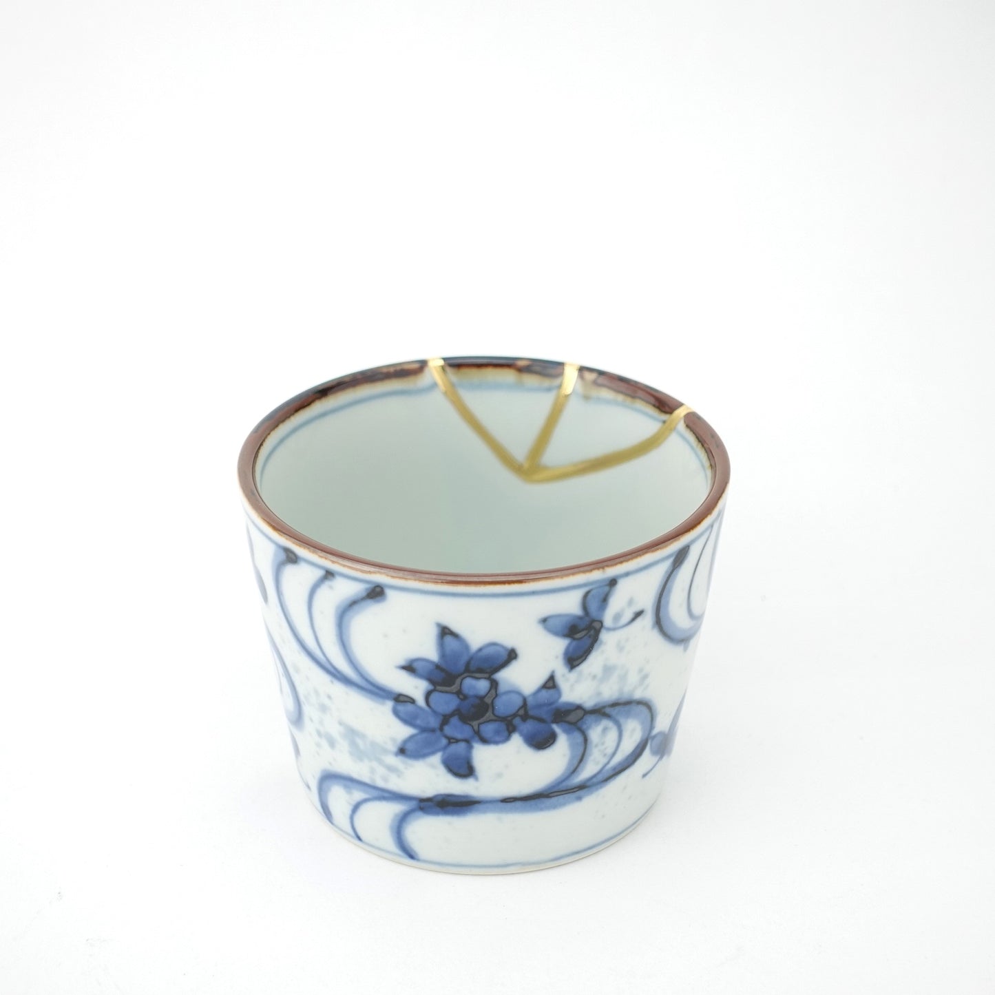 Gold Line Kosome Water Stream Sobachoko Imari Porcelain