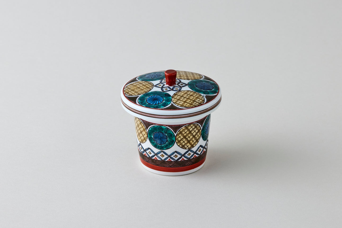 Kutani Glass Teapot - Ko-Kutani Circle Motif