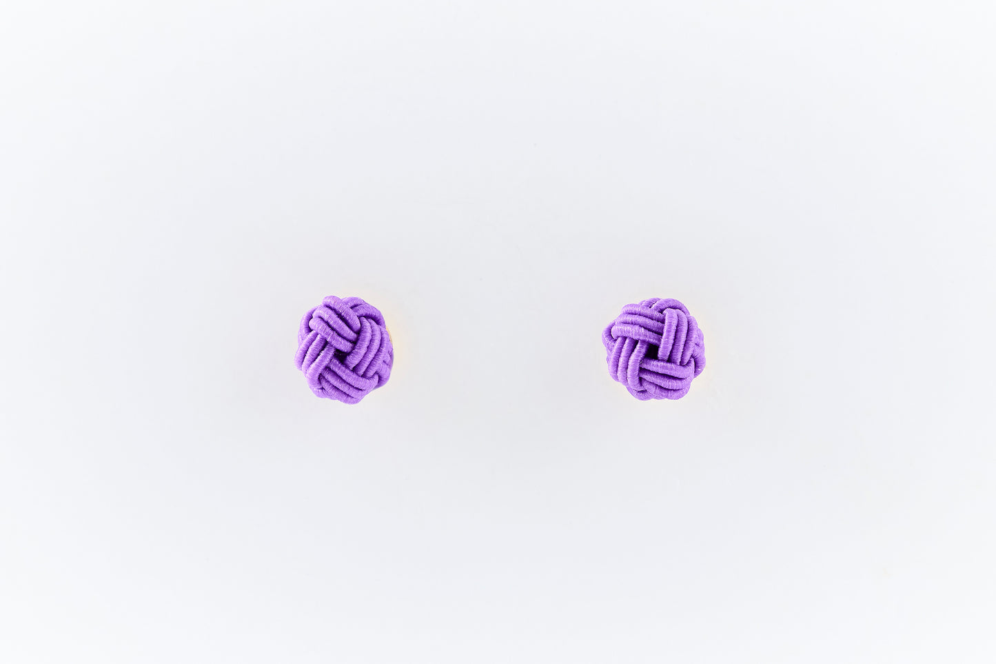 Musubi-dama | Post Pierced Earrings - Iris Purple