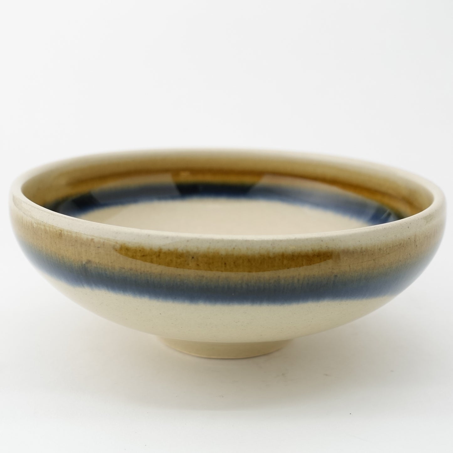 FD Two-Tone Wrapped Round Flat Bowl Hasami Porcelain