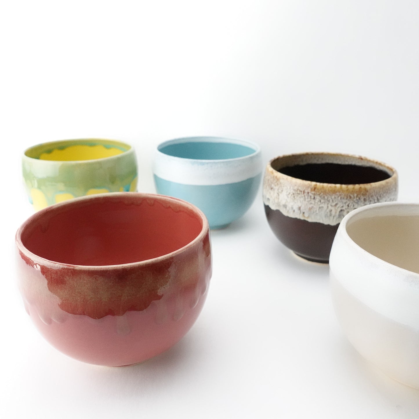 Edge Glaze BrushRound Bowl Matcha Bowl Hasami Porcelain