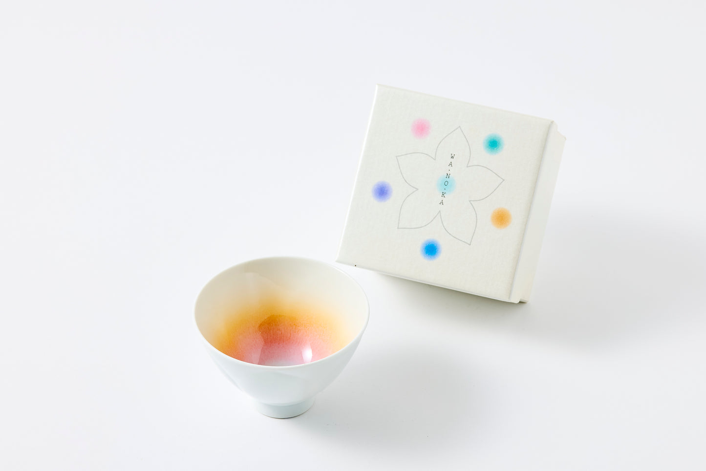 WANOKA Flower-Shaped Teacup OR Arita Porcelain