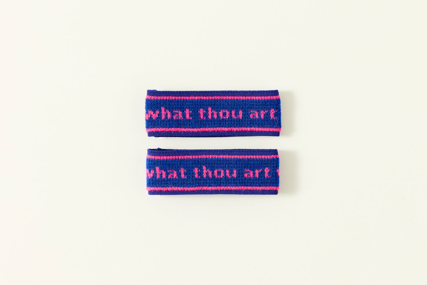 ankle bands / what thou art we know not.