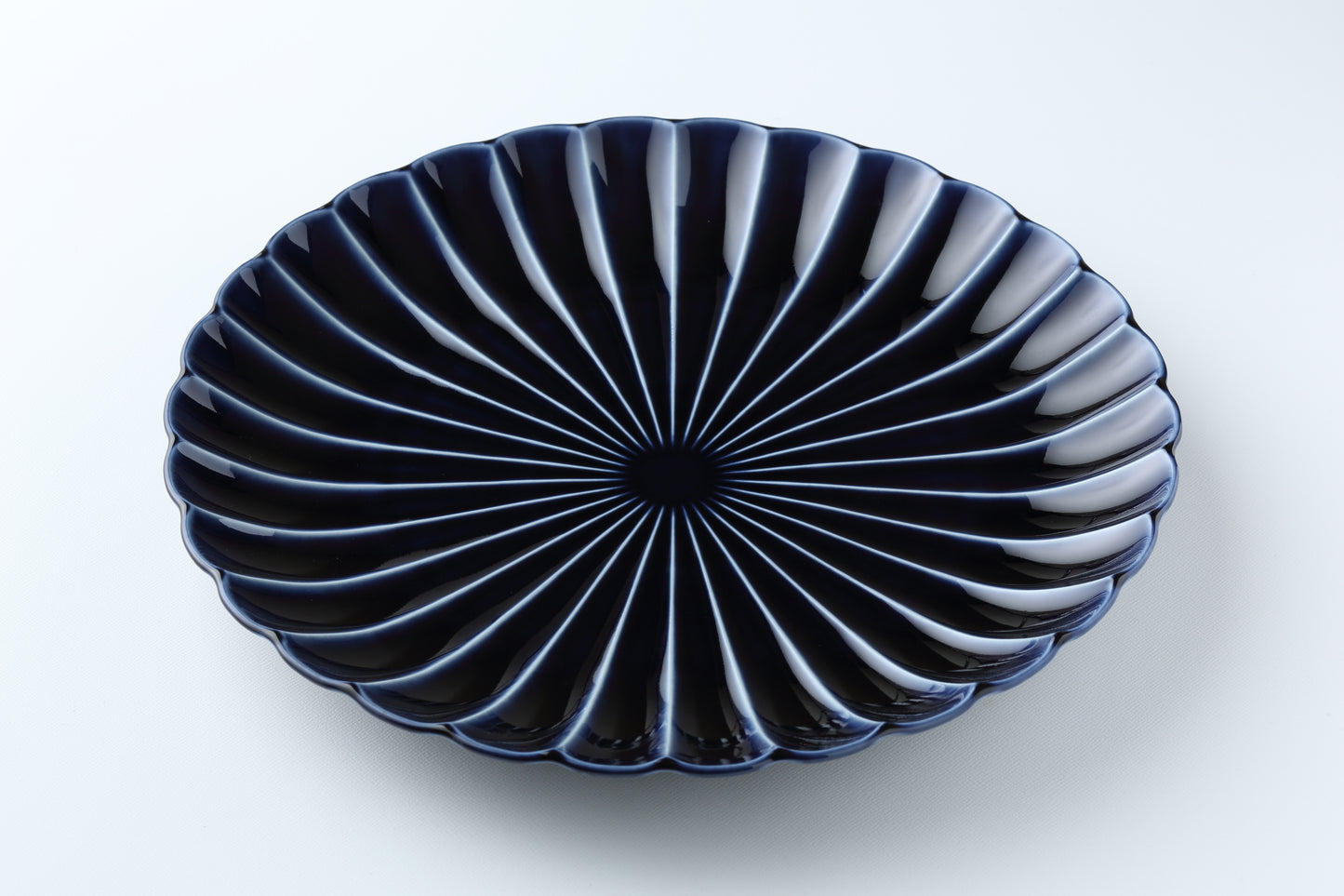 11-inch Plate Eggplant Navy Blue