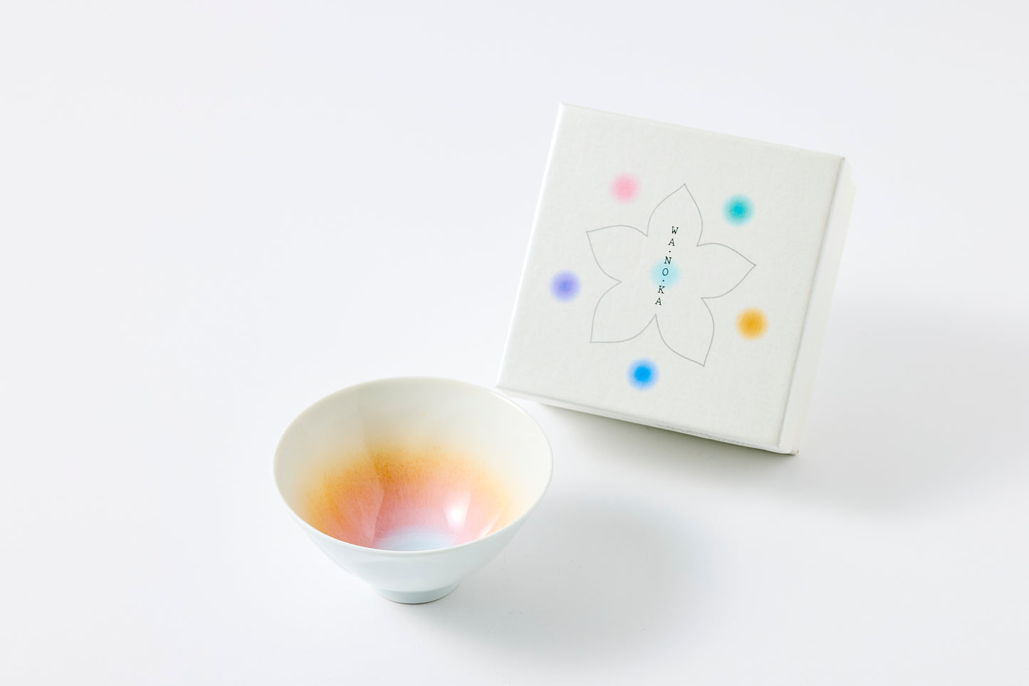 WANOKA Flower-Shaped Rice Bowl OR Arita Porcelain