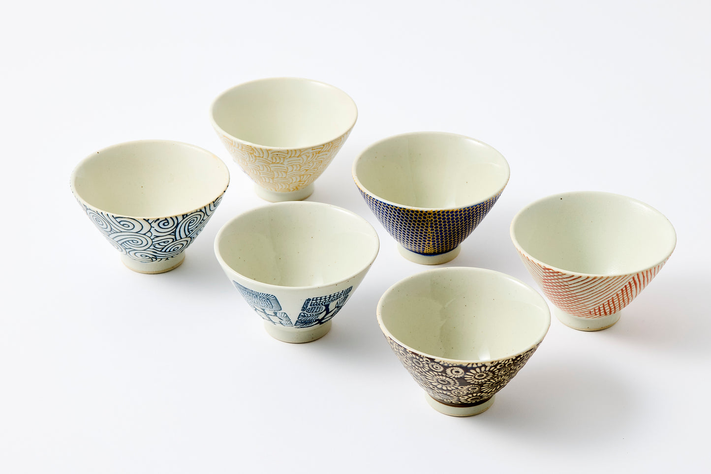 Inban HANA Rice Bowl Hasami Porcelain