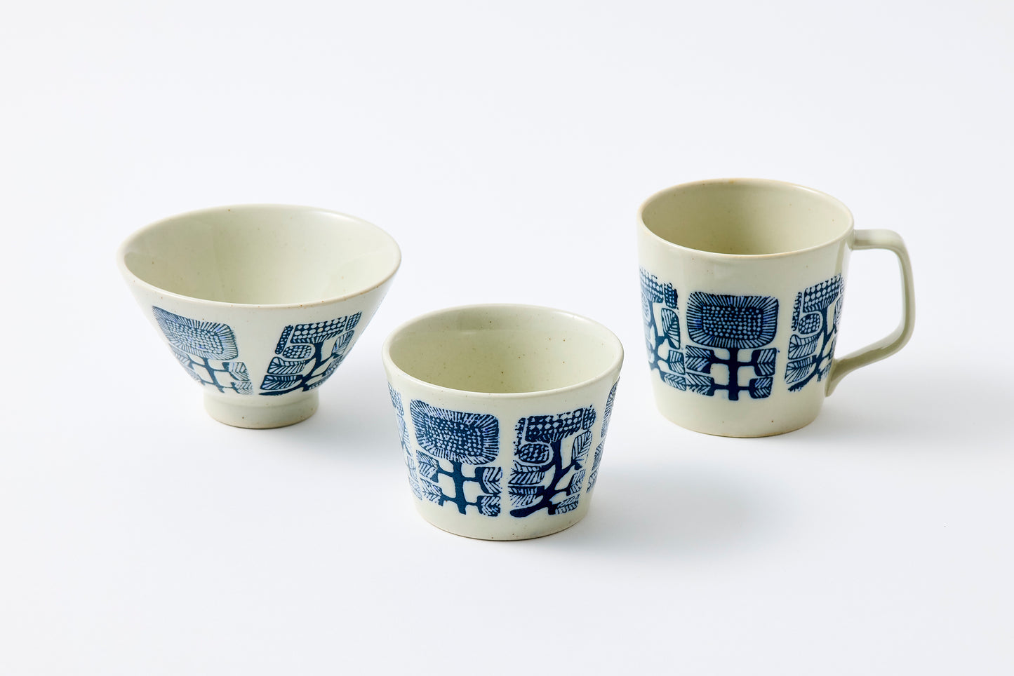 Inban AZTECA Rice Bowl Hasami Porcelain