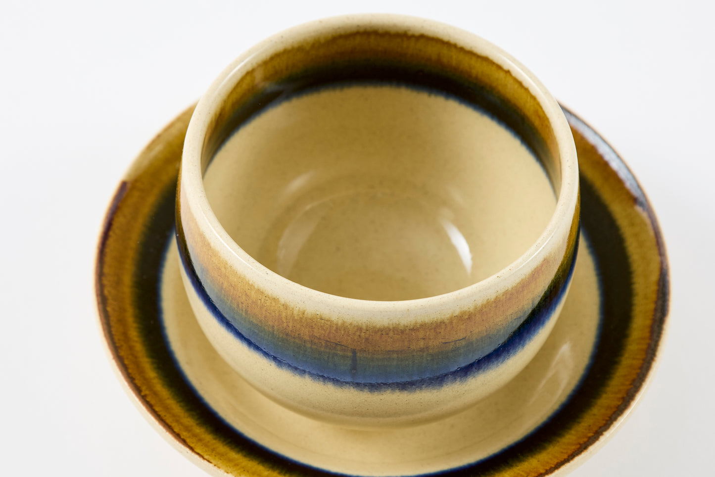 FD Two-Tone Wrapped Sencha Teacup & Saucer Hasami Porcelain