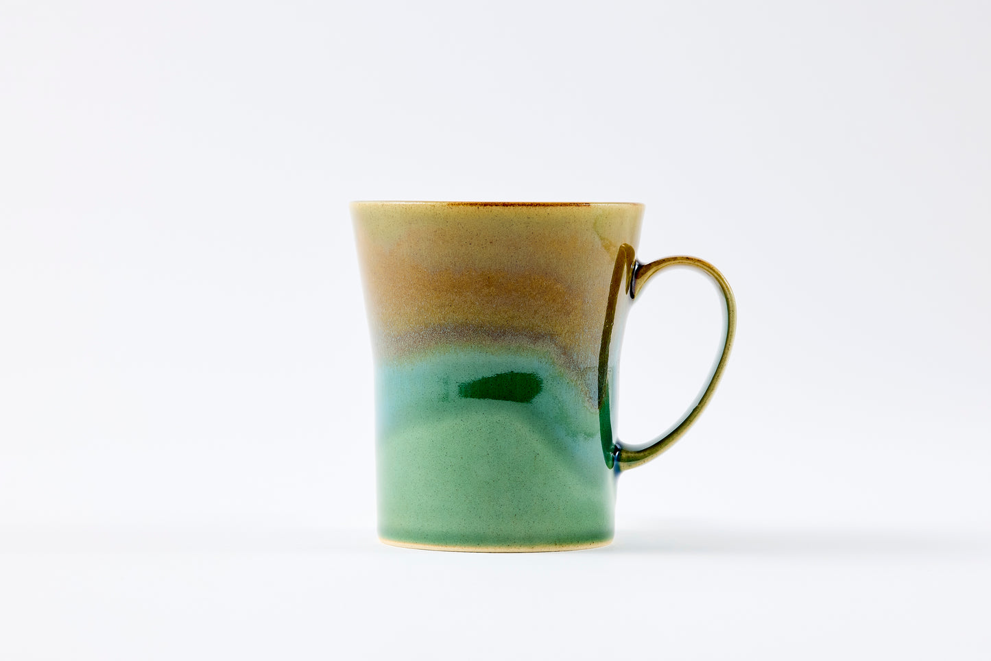 FD Oribe and Amber Split Glaze Mug Hasami Porcelain