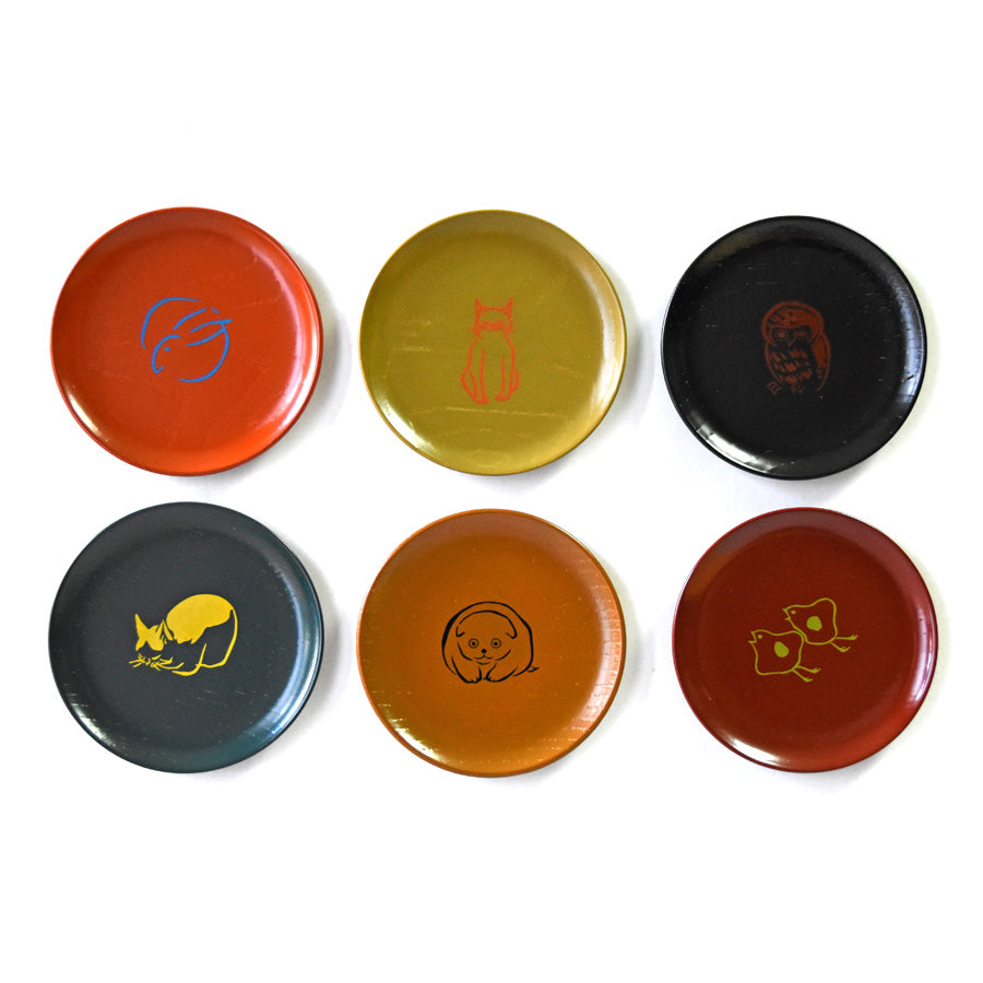 Lacquered Small Plate (Animal Series)