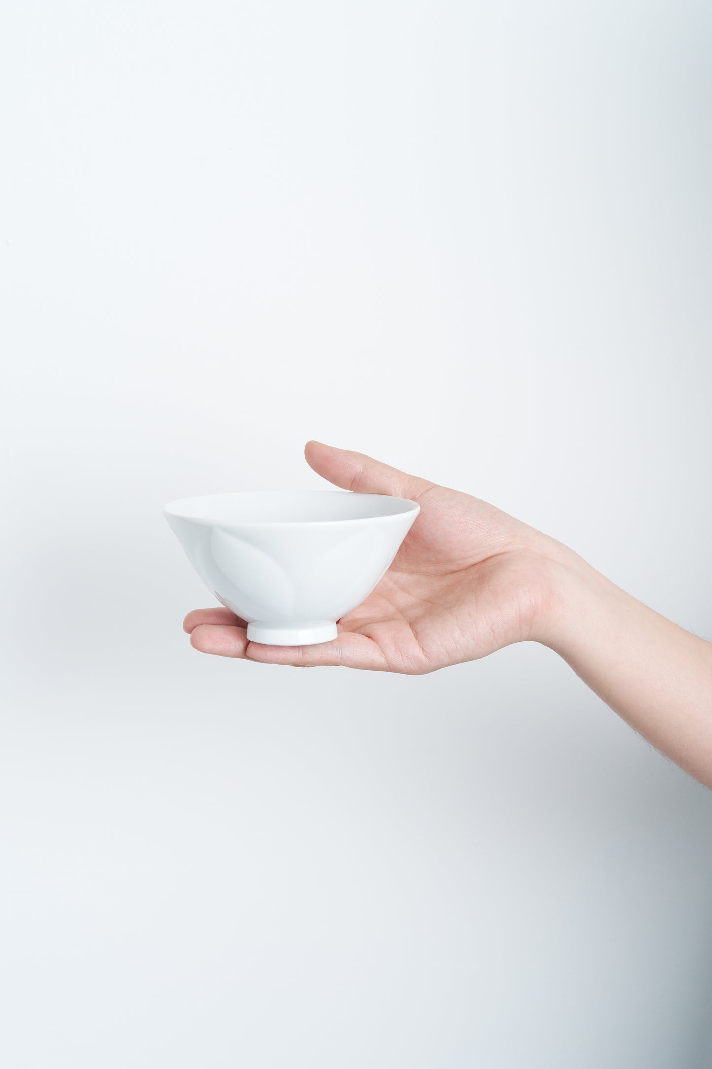 WANOKA Flower-Shaped Rice Bowl WH Arita Porcelain