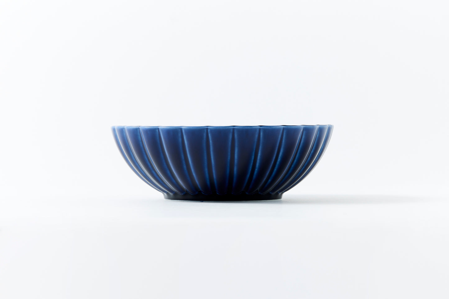 Deep Round Bowl Eggplant Navy Blue Large