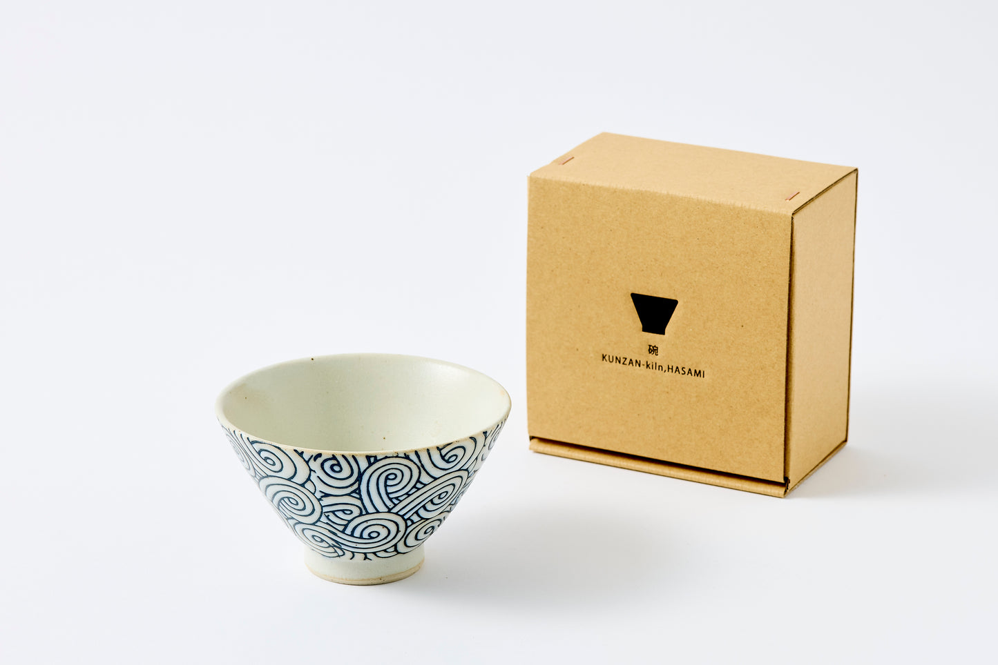 Inban UZUSHIO Rice Bowl Hasami Porcelain