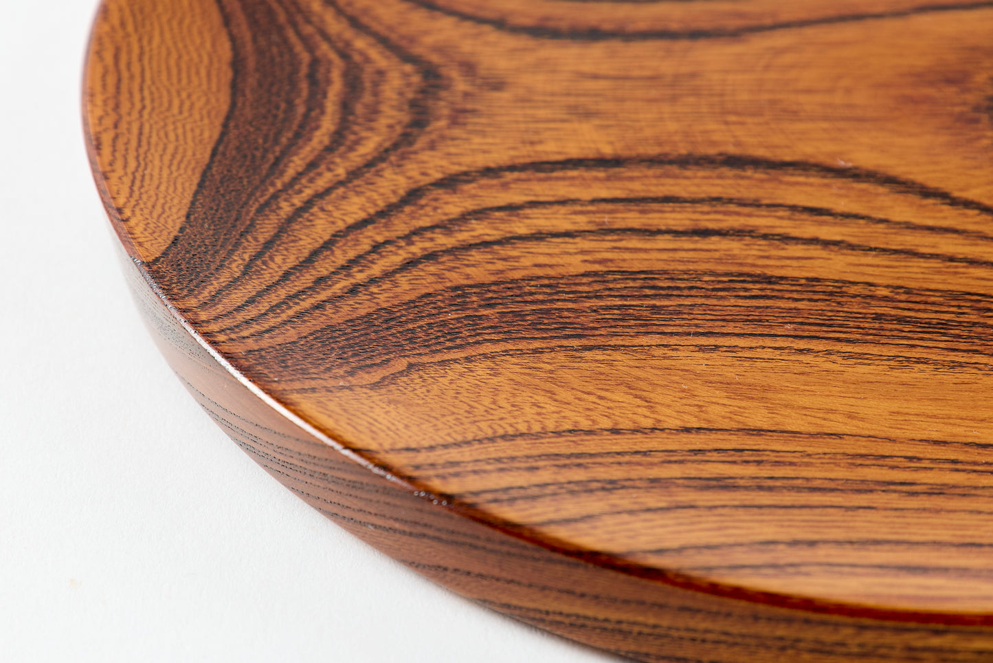 Lacquer Nitori Plate Keyaki φ21cm