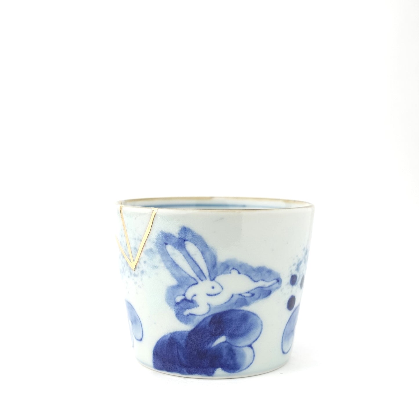 Gold Line Kosome Rabbit Sobachoko Imari Porcelain