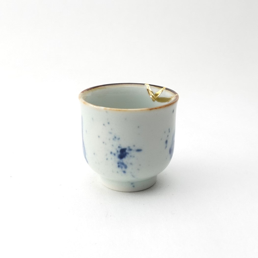 Gold Line Kosome Rabbit Sake Set Imari Porcelain
