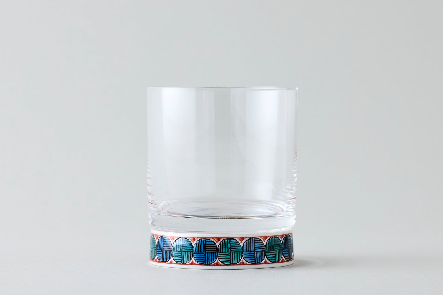 Rock Glass - Ko-Kutani Circle Motif