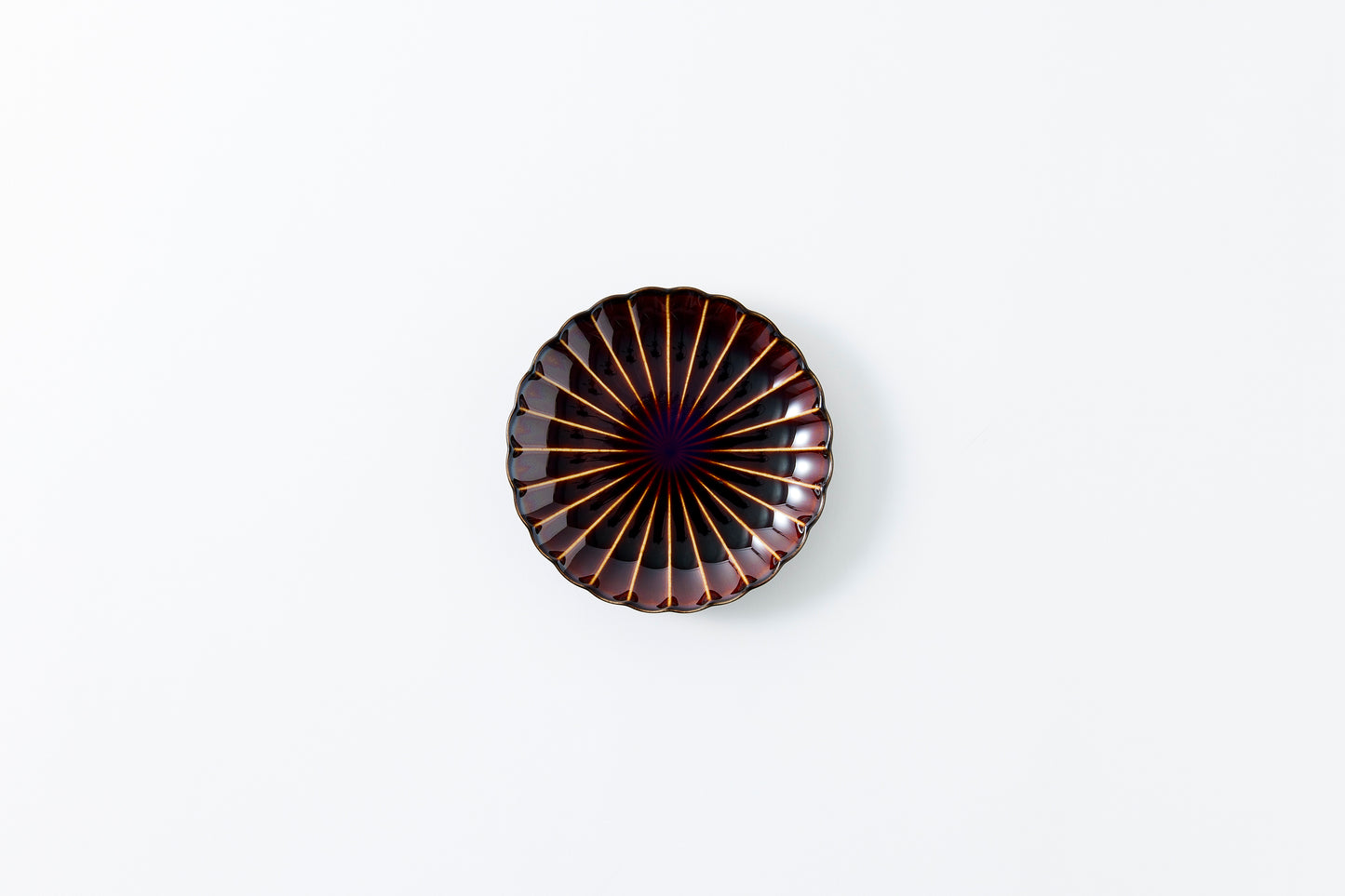 5-inch Plate Lacquer Brown