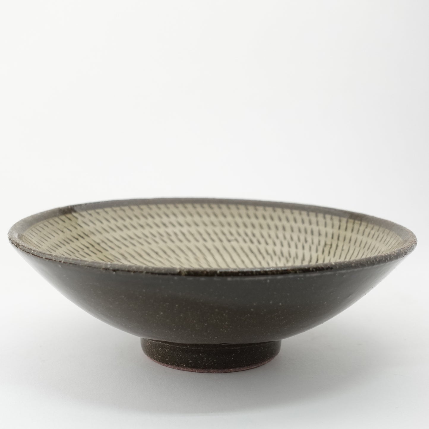 FD Yellow Glaze Tobikanna Mehagi 5.5-inch Flat Bowl Hasami Porcelain