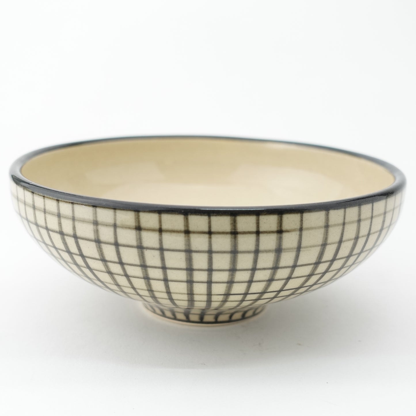 FD Lattice Round Flat Bowl Hasami Porcelain