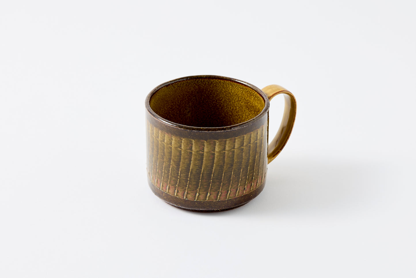 FD Amber Glaze Brush Stroke Mug Hasami Porcelain