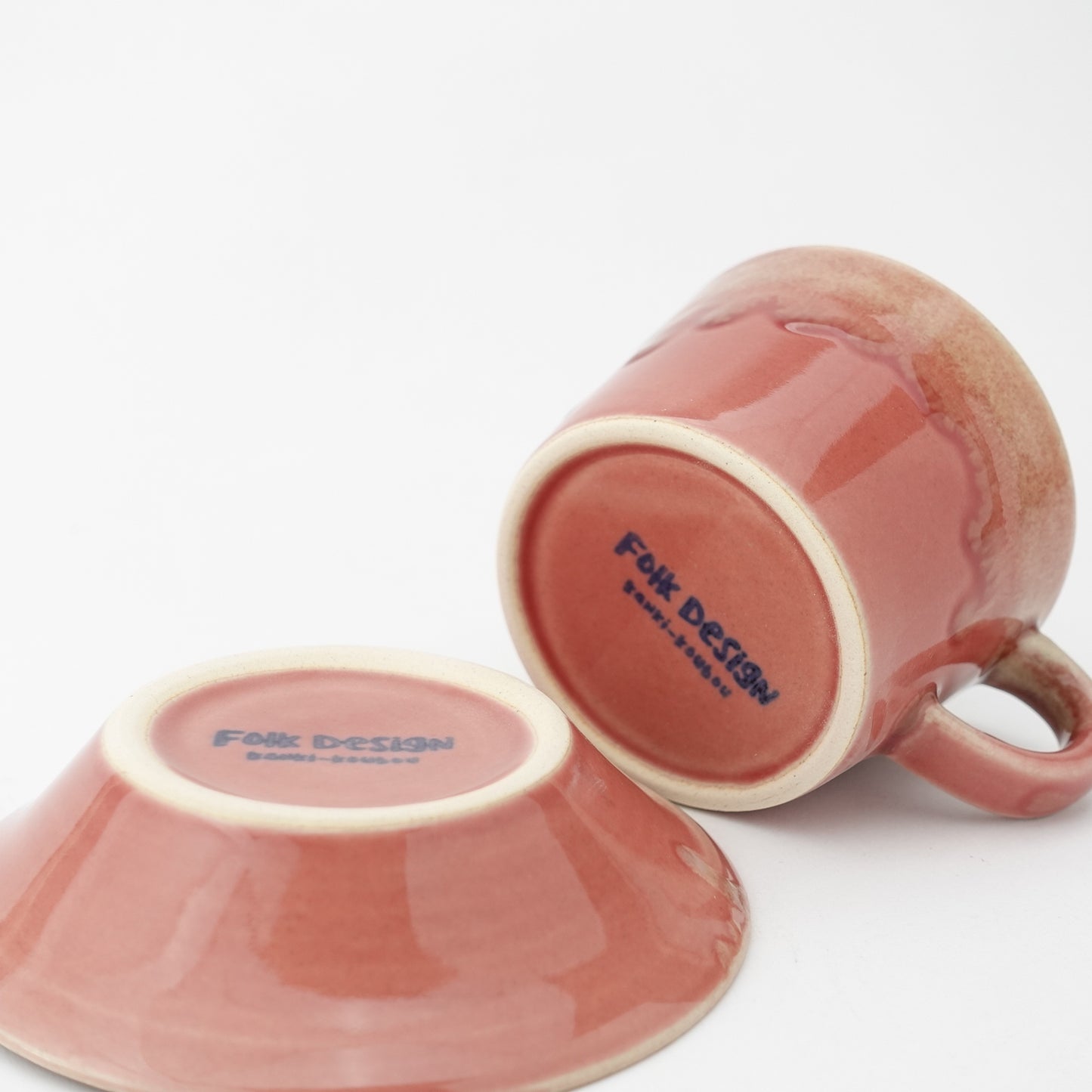 Edge Glaze Drip Cup & Saucer Hasami Porcelain