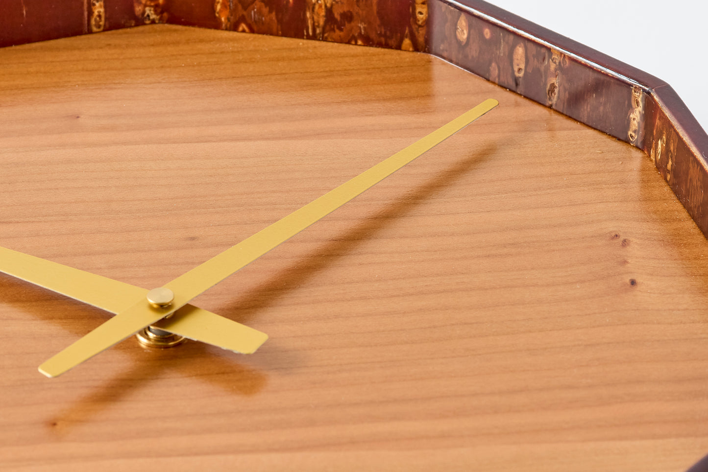 12-Sided Clock – Cherry Wood