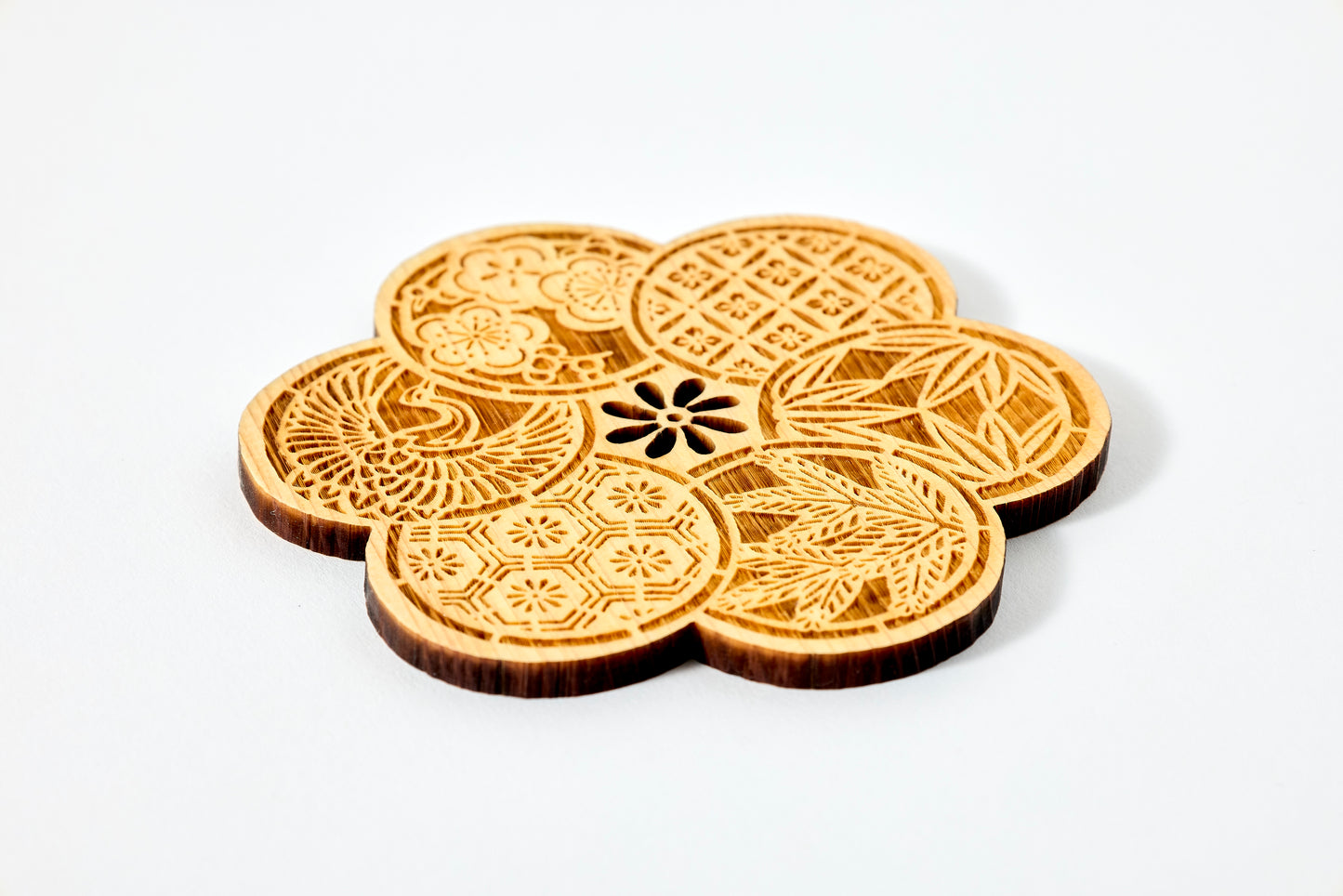 Coaster – Plum Blossom with Komon Pattern