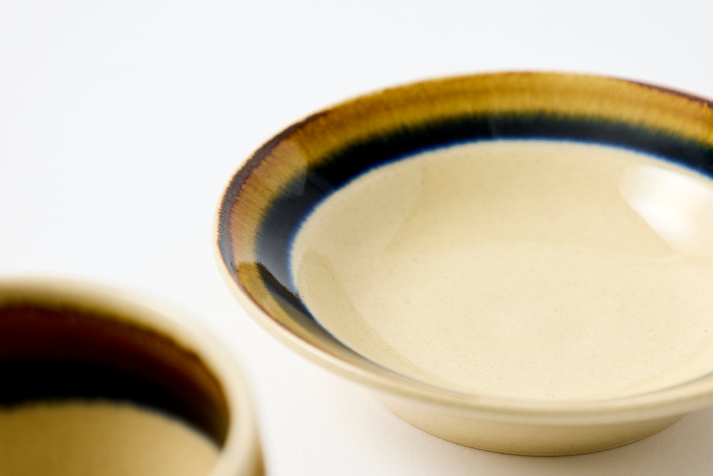 FD Two-Tone Wrapped Sencha Teacup & Saucer Hasami Porcelain