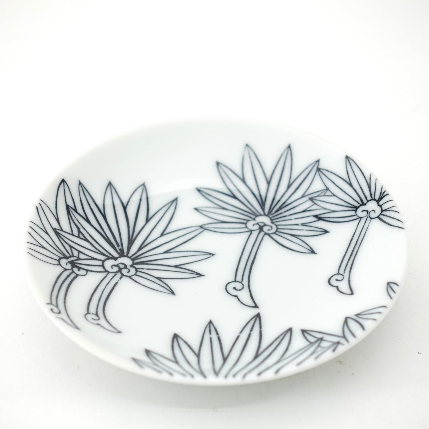Windmill Palm Motif Nabeshima Komon Small Plate Imari Porcelain