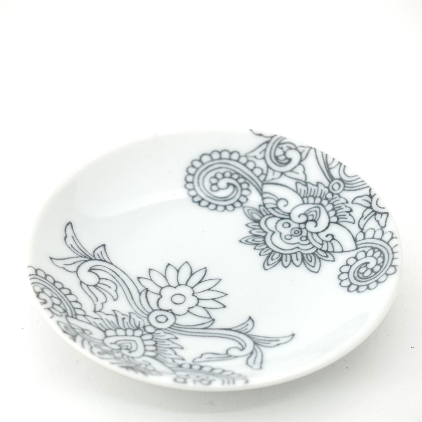 Early Nabeshima Komon Small Plate Imari Porcelain