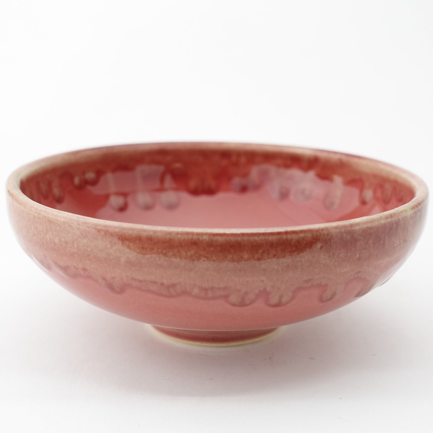 FD Edge Glaze Drip Round Flat Bowl Hasami Porcelain
