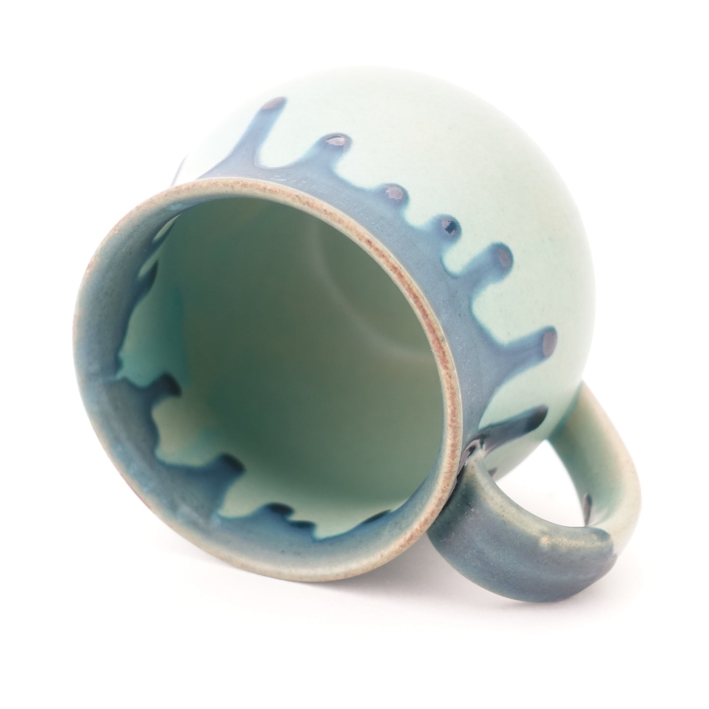Turquoise Oribe Drip Glaze Aroma Mug Hasami Porcelain