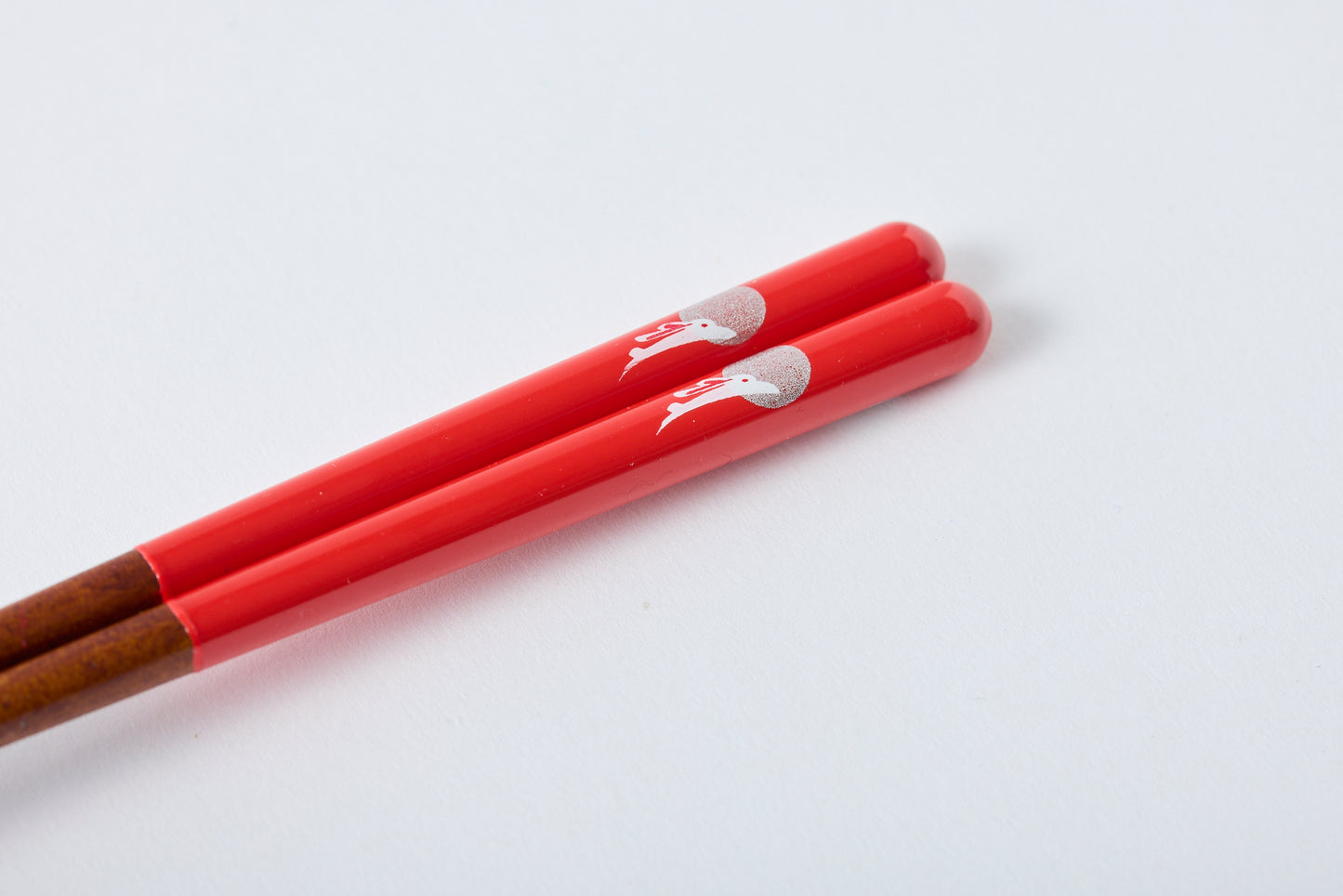 Dishwasher-Safe Moon Rabbit Chopsticks Red 18cm