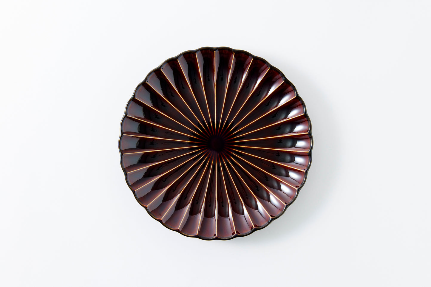 11-inch Plate Lacquer Brown