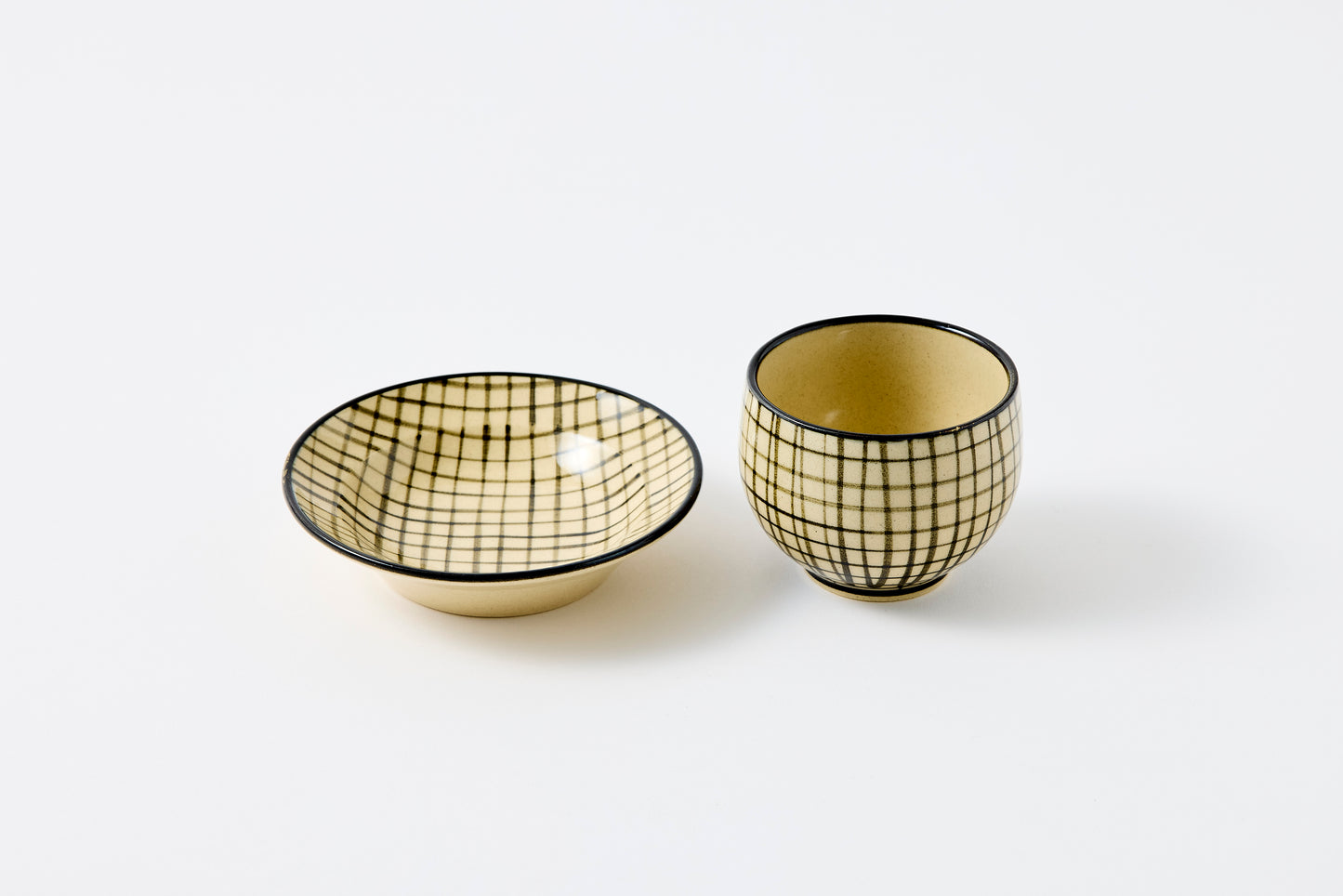 FD Lattice Sencha Teacup & Saucer Hasami Porcelain