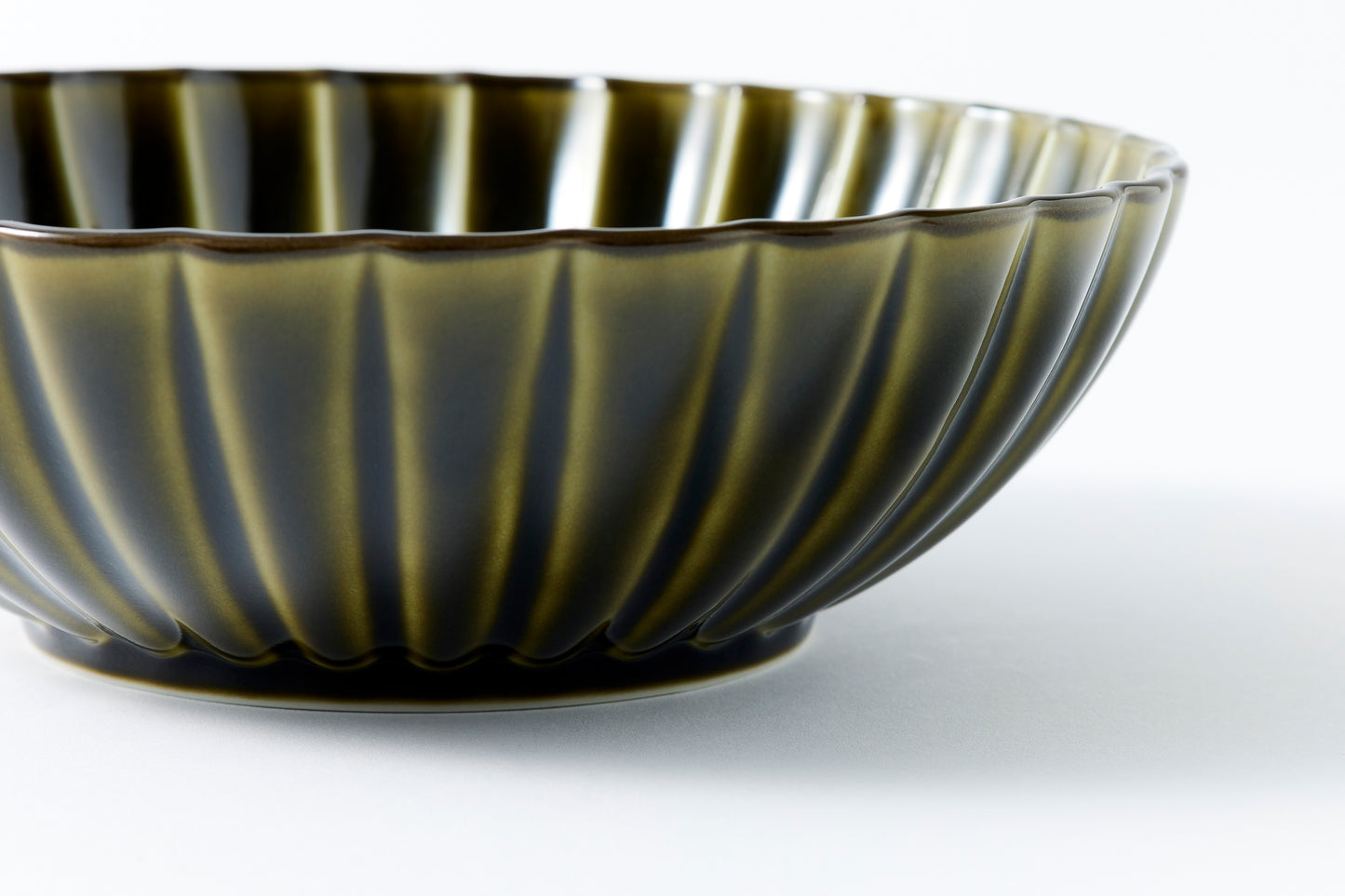 Deep Round Bowl Rikyu Green Large