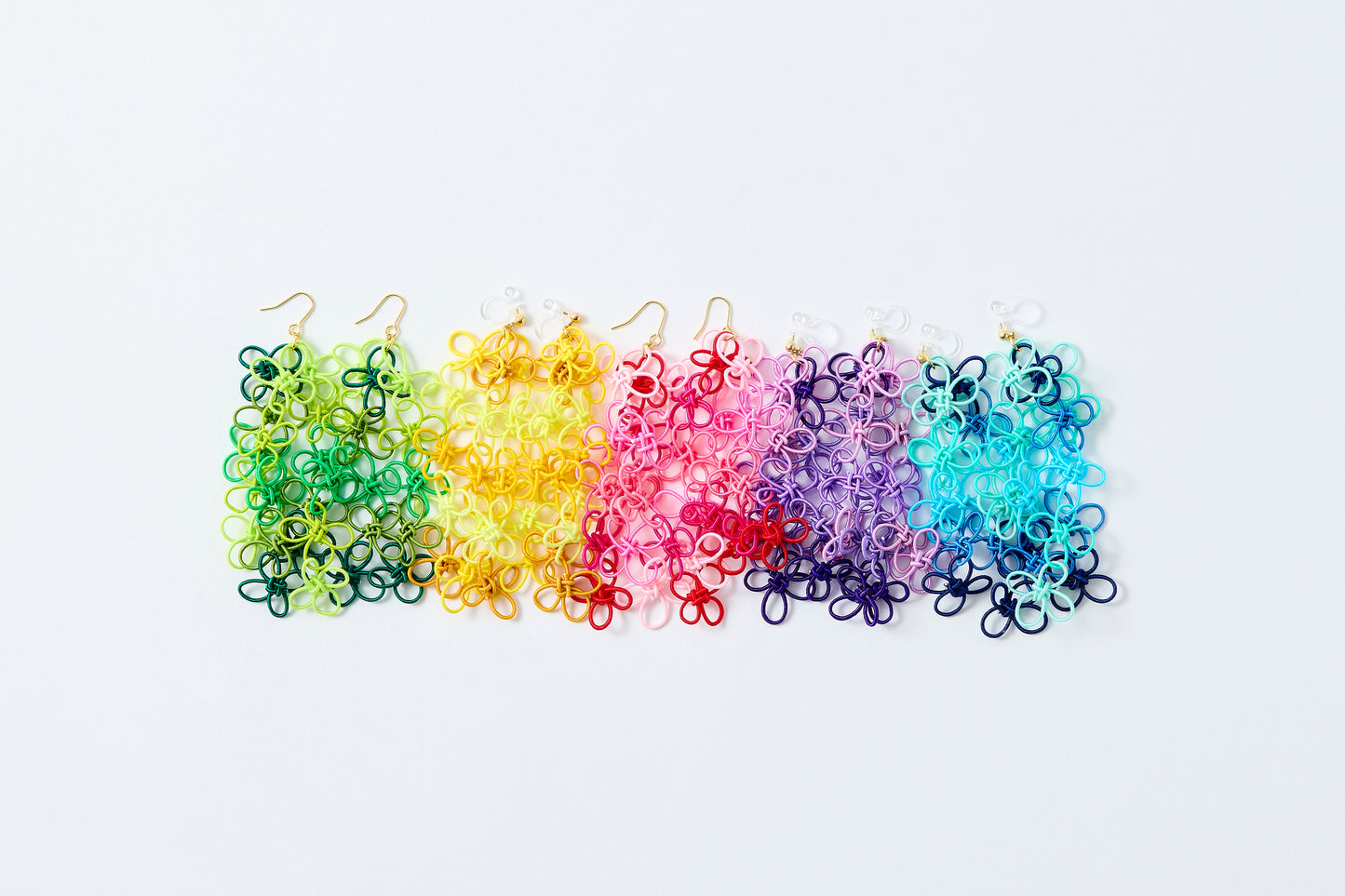 Flower Garden | Non-Pierced Earrings (Resin) - Sunlit Glow