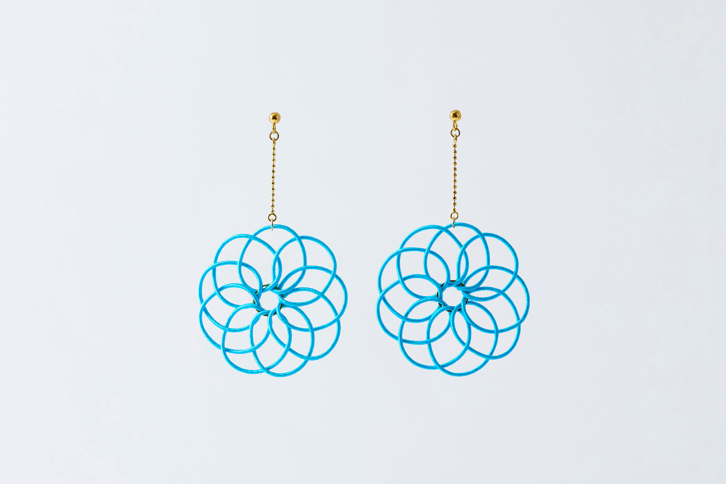 Hana Wind Chime | Post Earrings - Light Blue