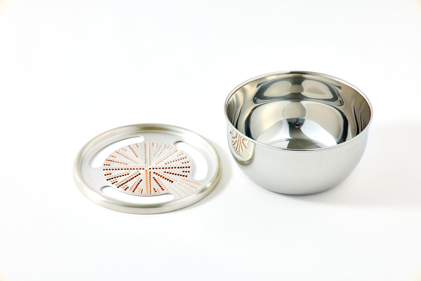 Pure Copper Grater 15cm (Stainless Steel Bowl)