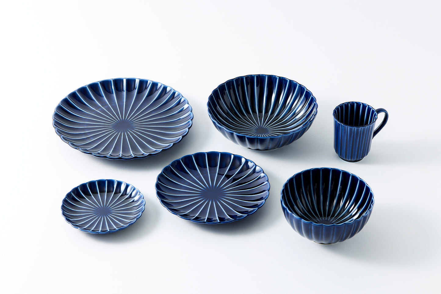 5-inch Plate Eggplant Navy Blue