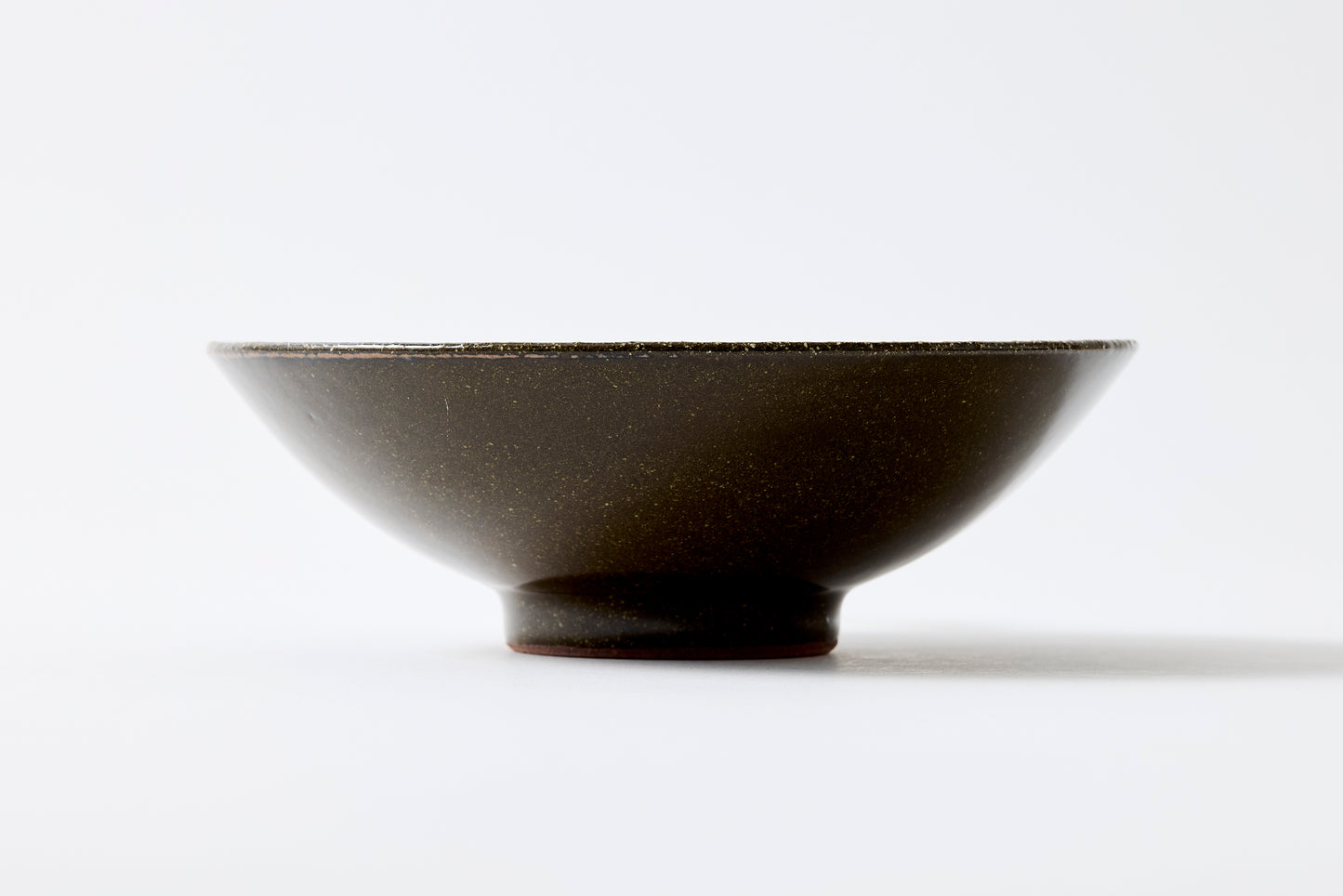 FD Yellow Glaze Tobikanna Mehagi 5.5-inch Flat Bowl Hasami Porcelain