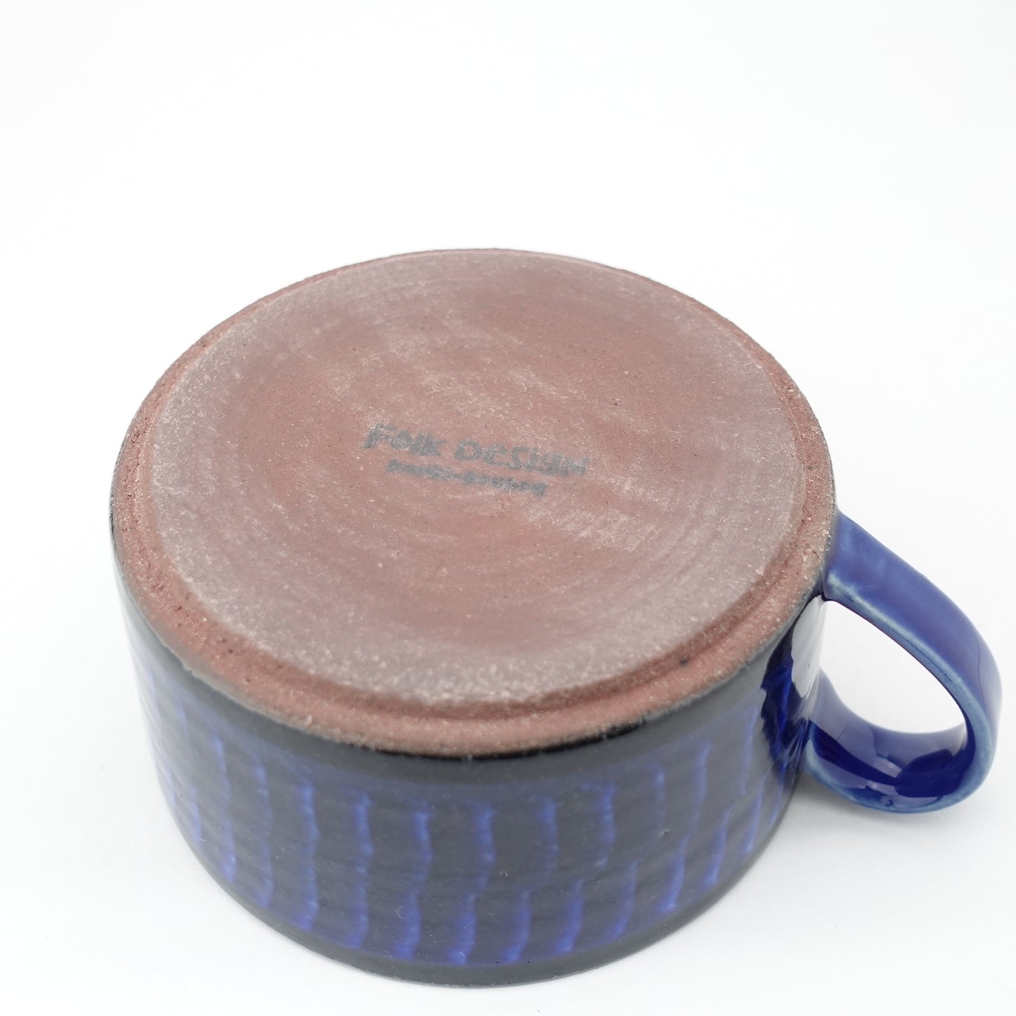 FD Blue Glaze Brush Soup Mug Hasami Porcelain