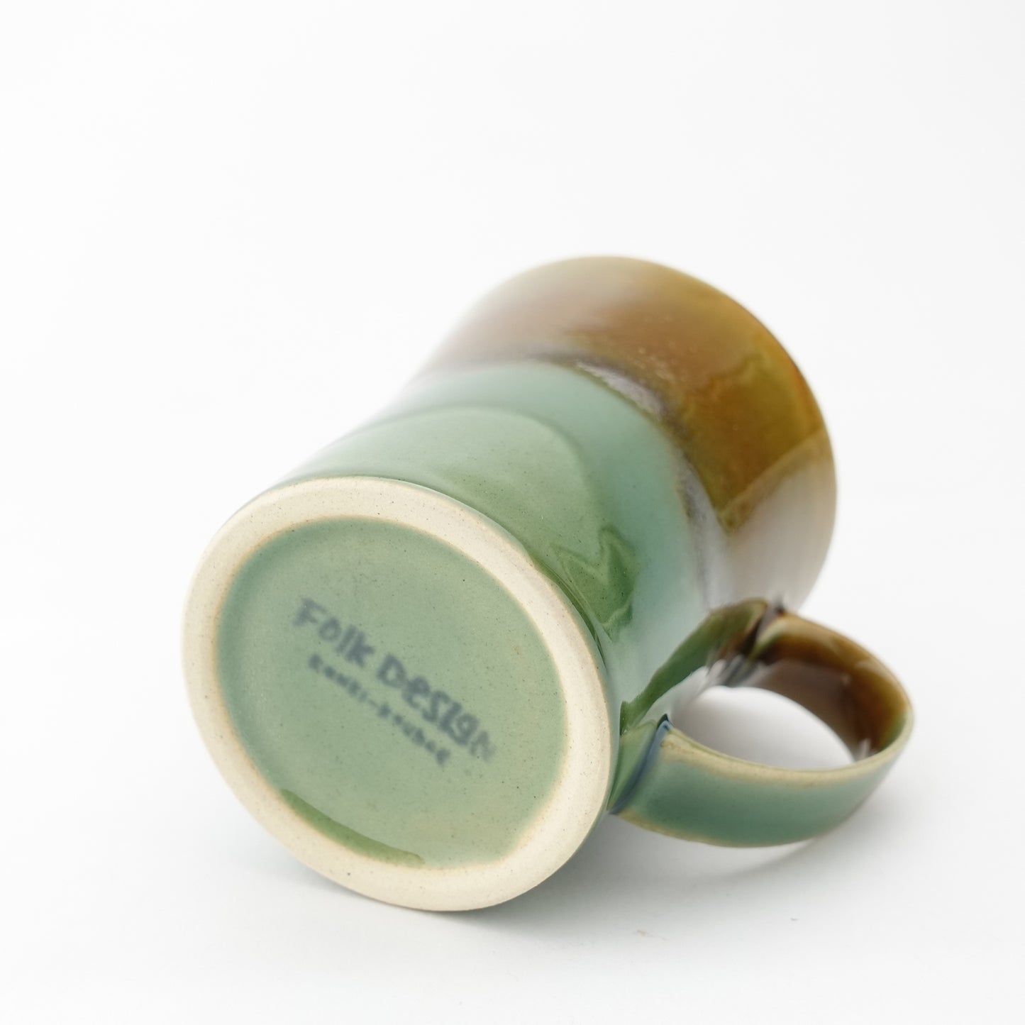 FD Oribe and Amber Split Glaze Mug Hasami Porcelain